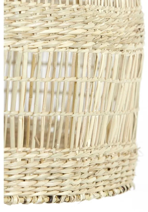 Висящо осветително тяло с абажур от морска трева в естествен цвят ø 50 cm Sagar – Light & Living