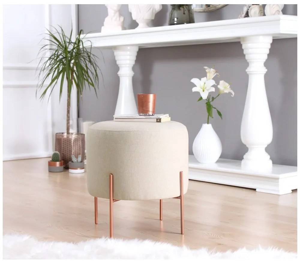 Кремава табуретка Copper – Artie