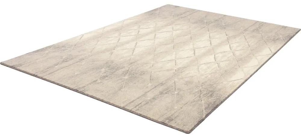 Кремав вълнен килим 133x180 cm Colette - Agnella