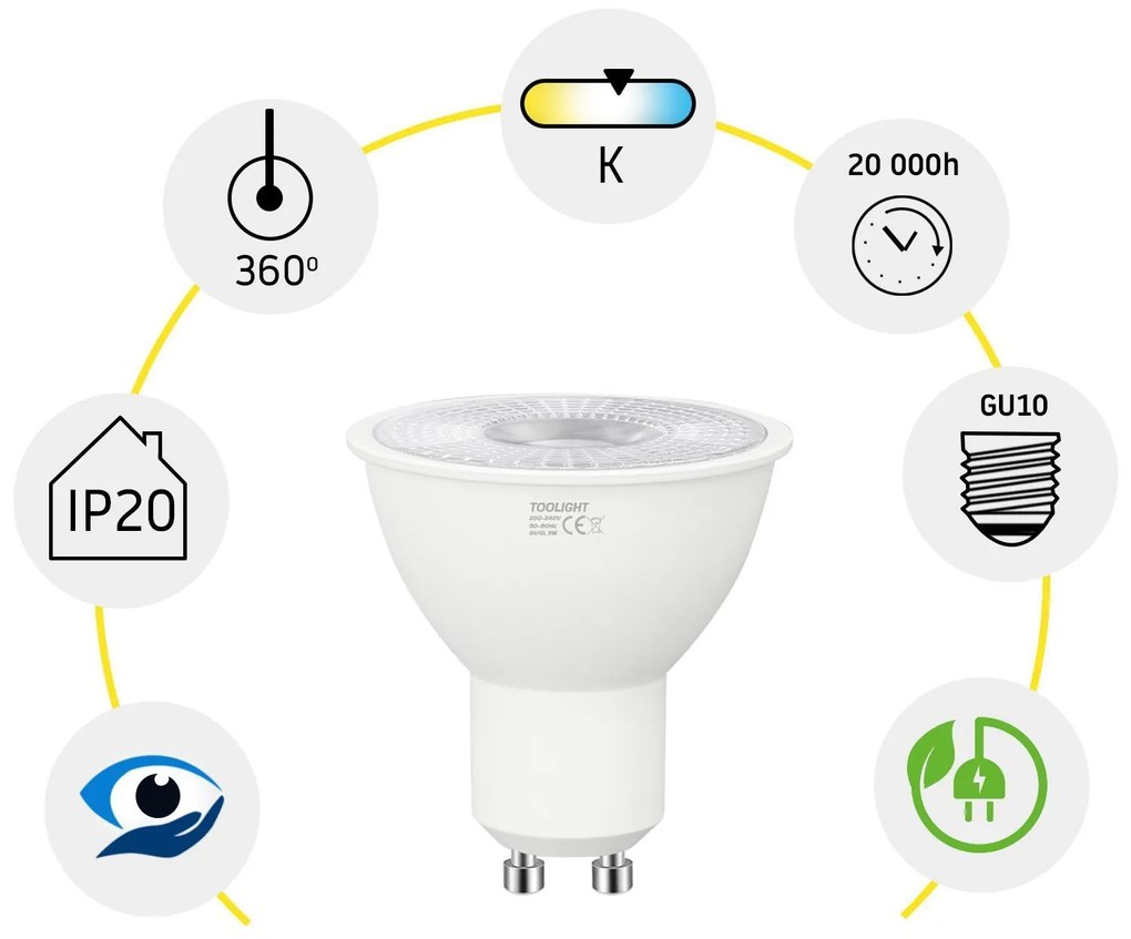 Крушка LED RSL042 GU10 5W Cold