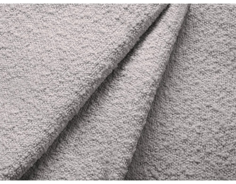 Светлосив разтегателен ъглов диван от букле (ляв ъгъл) Jodie – Micadoni Home