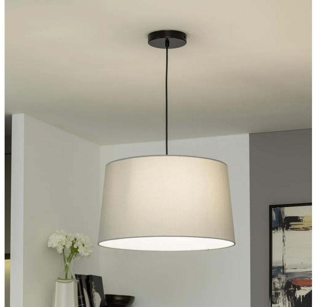 Brilagi - LED полилей на кабел CERIA 1xE27/40W/230V Ø 45 cm сив