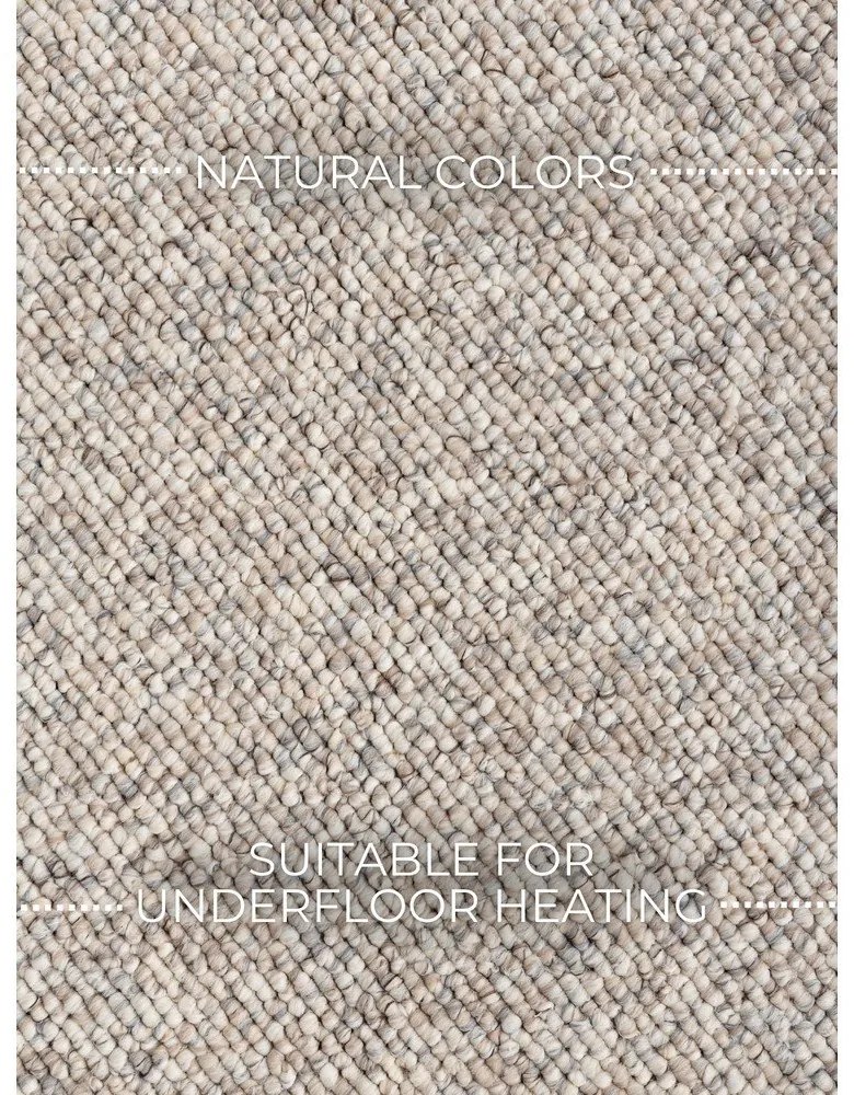 Сиво-кремава пътека подходяща за пране 80x240 cm Rocco Dark Cream – Elle Decoration