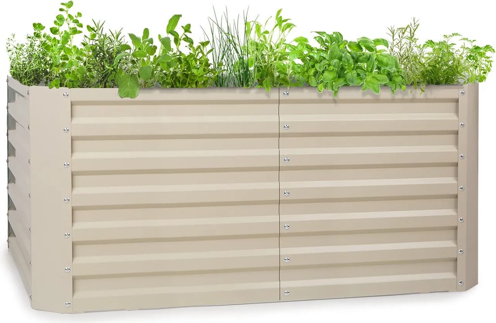 Blumfeldt Blum High Grow Straight, повдигната леха, 120x60x60cm, 432l, стомана