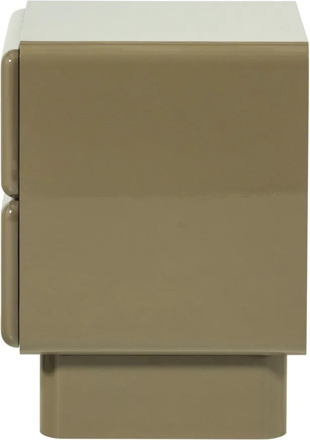 Зелено гланцово нощно шкафче Lustra – WOOOD