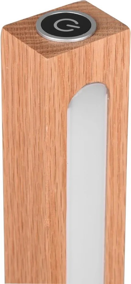 Черно-естествена LED подова лампа (височина 115 cm) Bellari – Trio