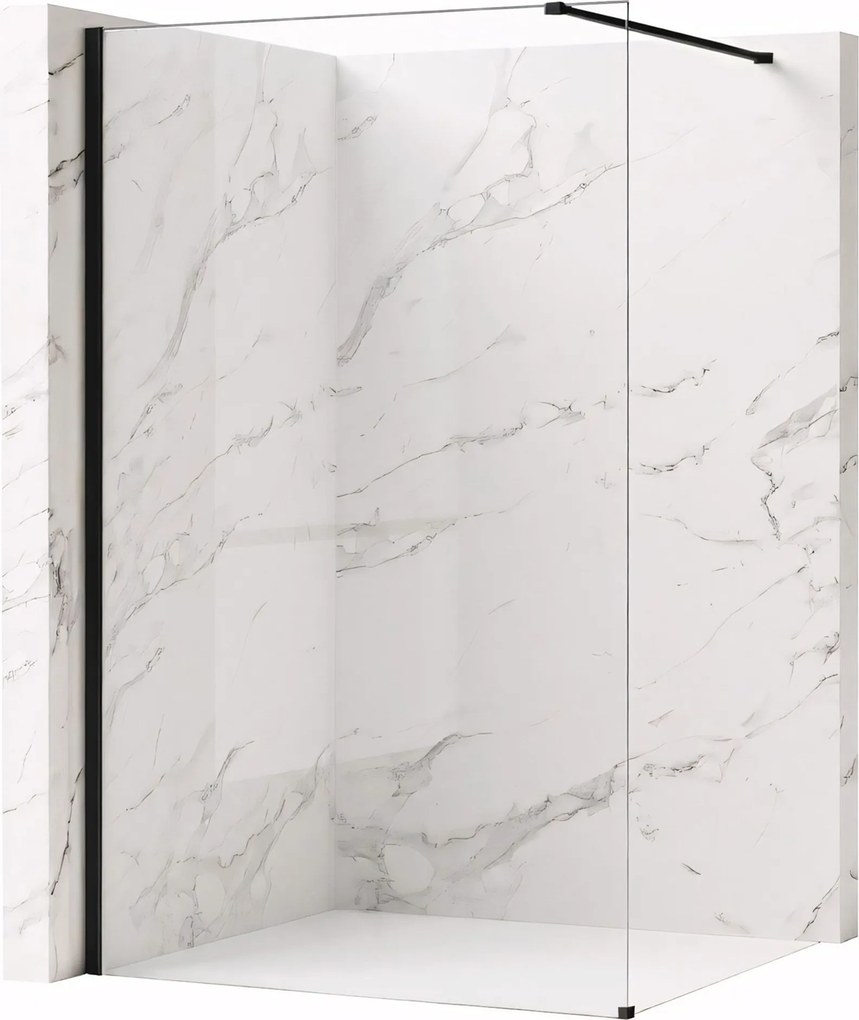 Параван за душ Rea Flexi Transparent / Black 70