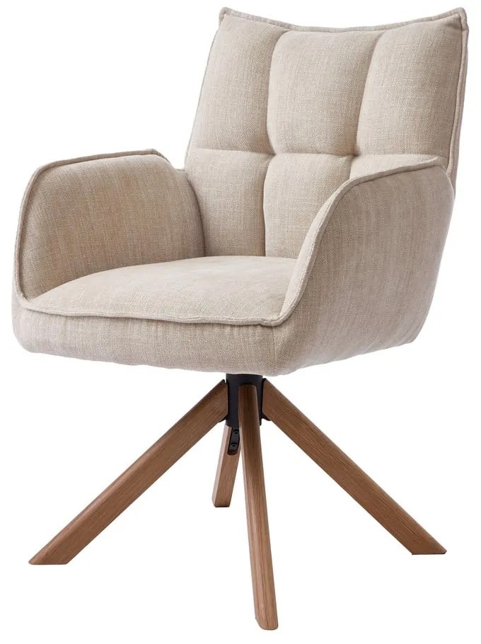 Кремави тапицирани трапезни столове в комплект 2 бр. Marilla – Unique Furniture