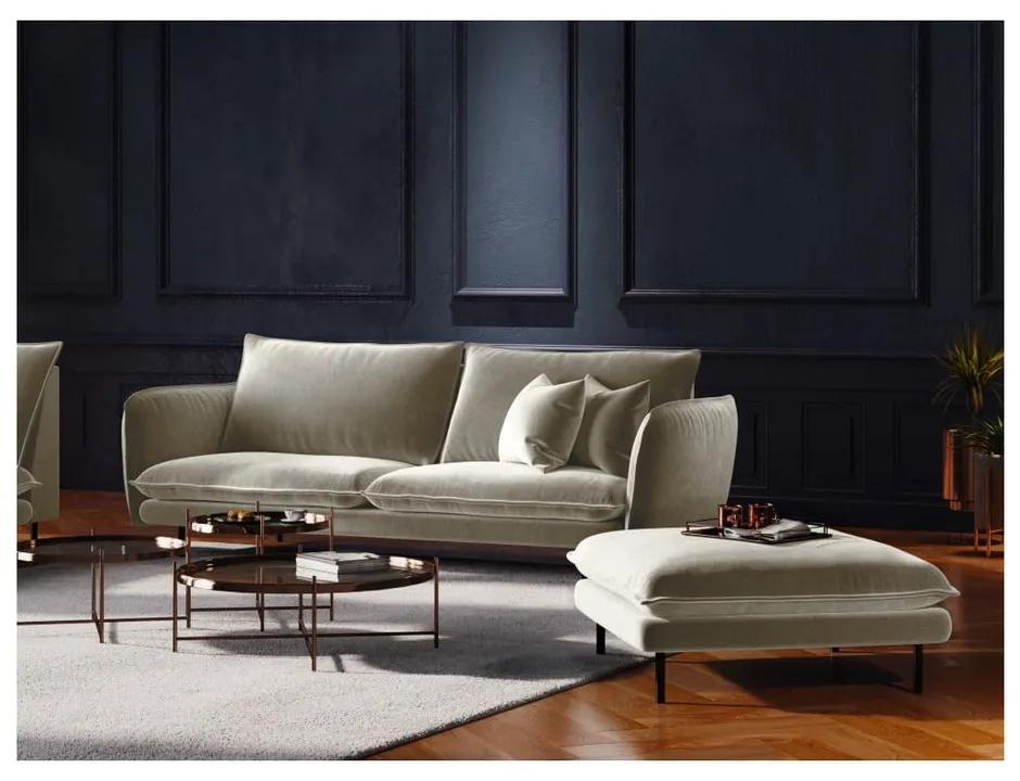Бежов кадифен диван , 160 см Vienna - Cosmopolitan Design