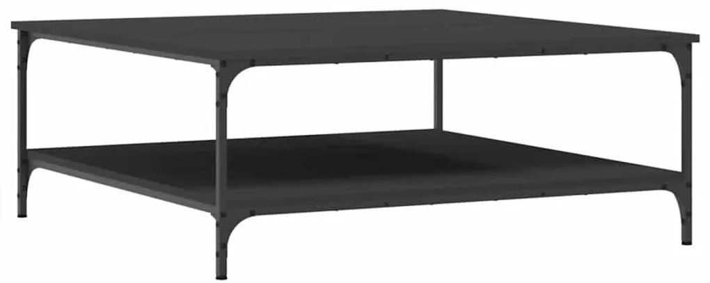 832843 vidaXL Кафе маса, черна, 100x100x40 см, инженерно дърво