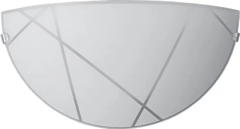 Аплик МИКАДО, ø300/2, бял мат, 1xE27