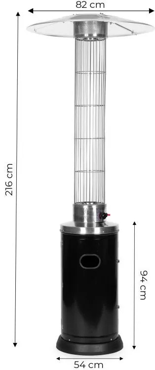 Газов отоплител за тераса - 9 kW, 216 cm