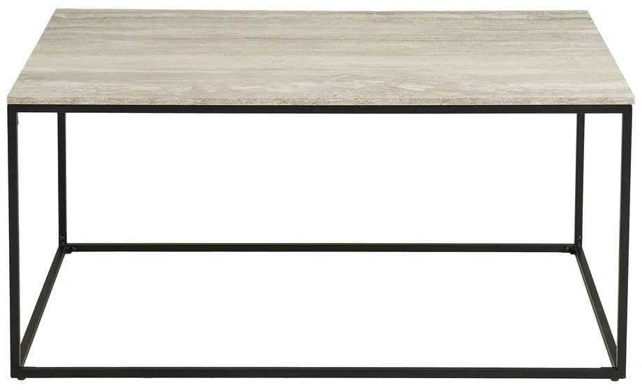 Черна/бежова масичка за кафе от декор от камък 60x90 cm Vita – House Nordic