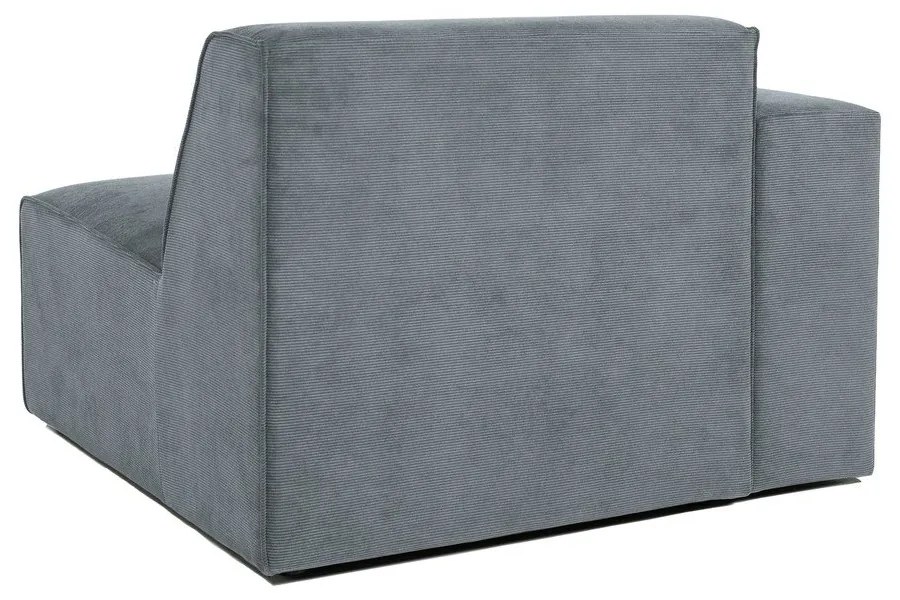 Сив модулен диван от рипсено кадифе (ляв ъгъл) Sting – Scandic