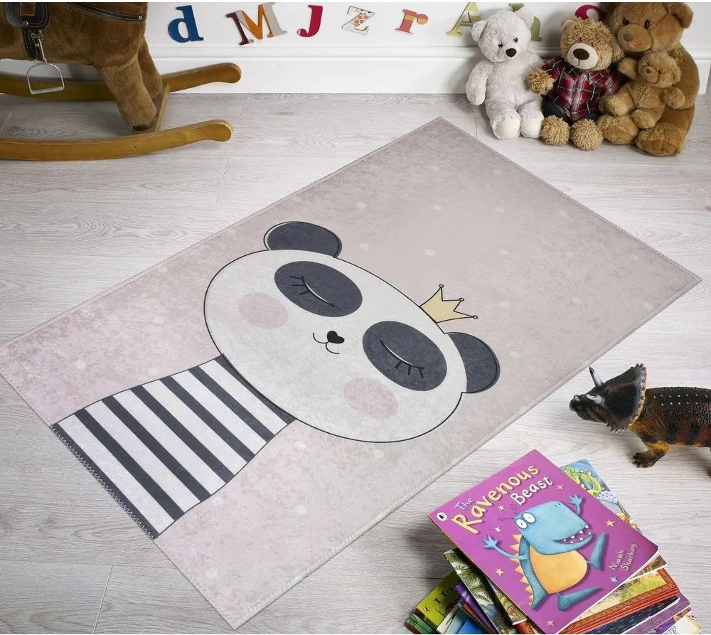 Светлорозов детски килим 120x180 cm Princess Panda – Vitaus