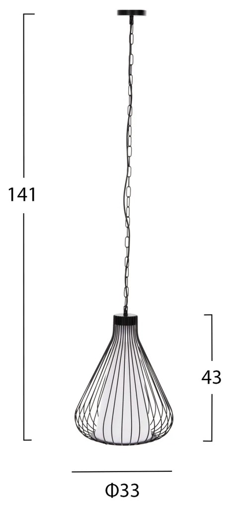 Лампа HM4074 черен цвят