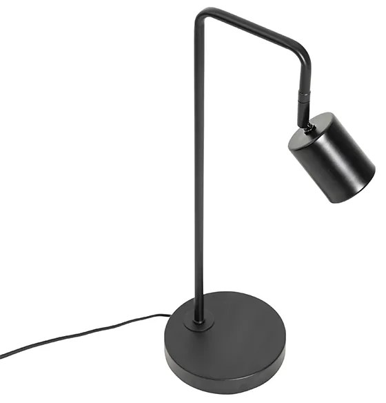 Модерна настолна лампа черна регулируема - Java