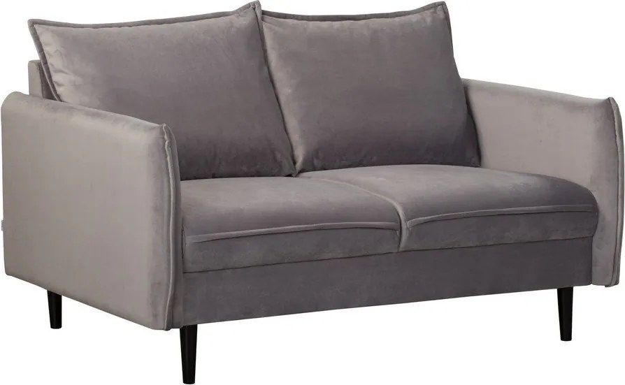 Сив кадифен диван 138 cm Juli – Ropez