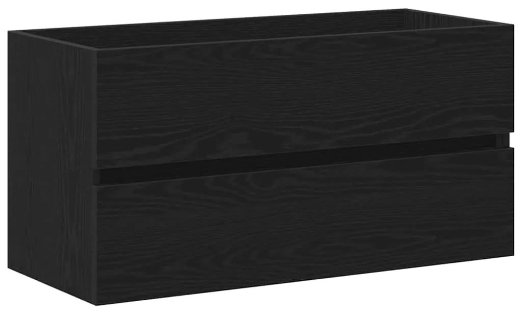 862544 vidaXL Шкаф за мивка Черния дъб 90 x 38.5 x 45 cm Инженерно дърво