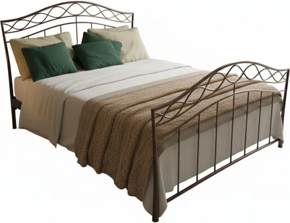 Легло Dalida-150x200-Brown Σφυρίλατο-Με ποδαρικό