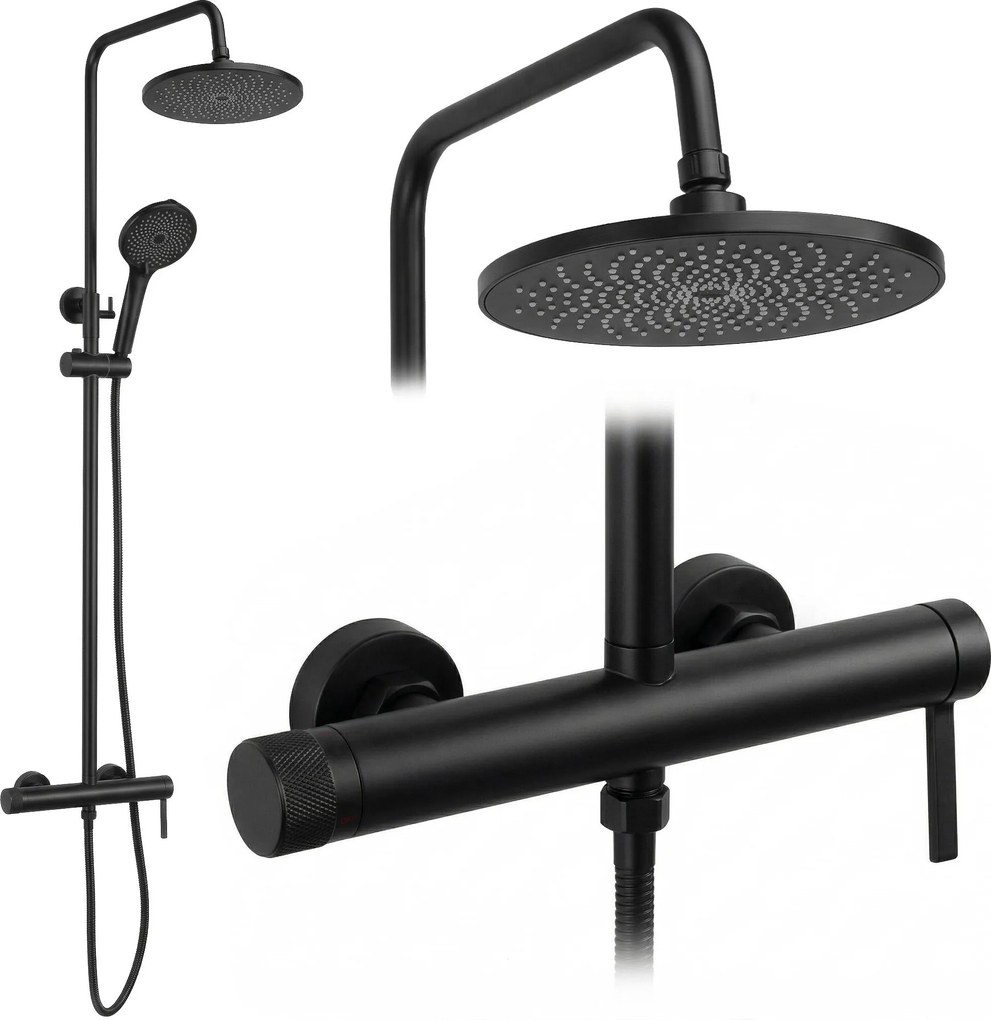 Комплект за душ Rea Rivo Black
