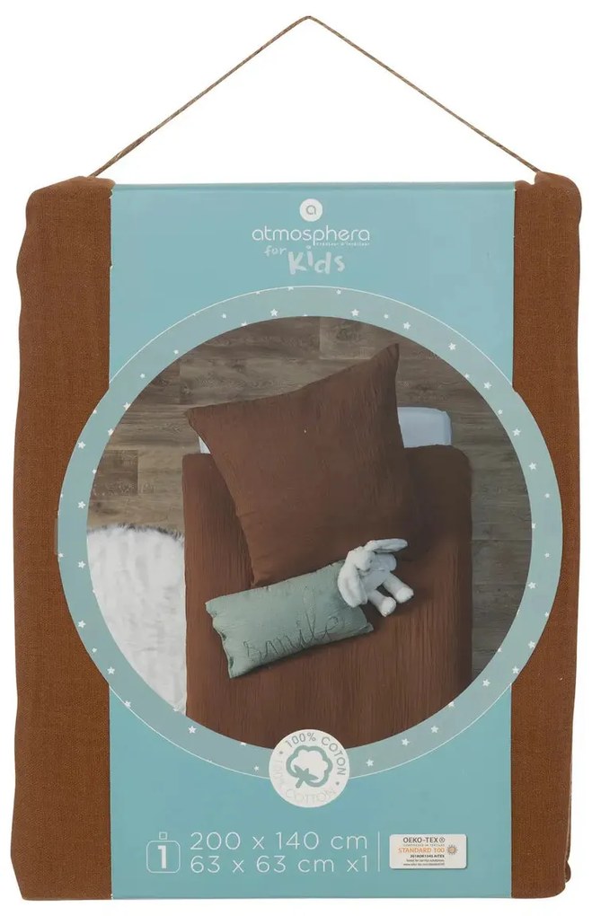 Детско спално бельо atmosphera Lili, 140x200 cm, Памук - Зелен