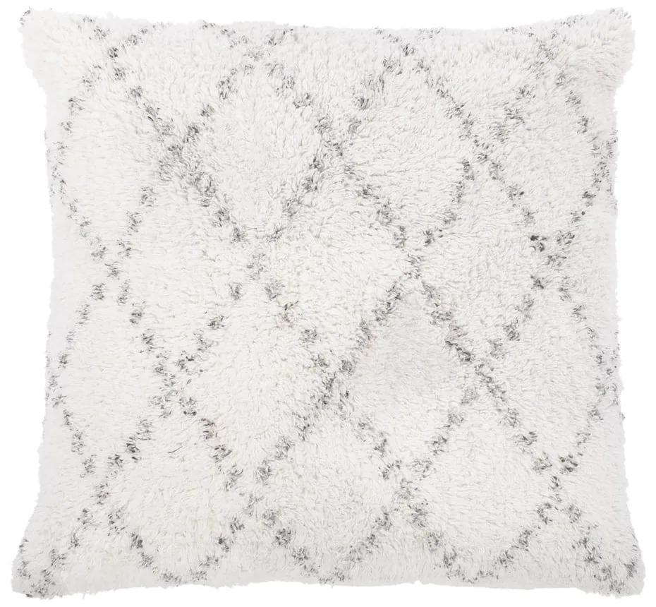 Декоративна възглавница от бял и сив памук, геометрична, 45 x 45 cm - Tiseco Home Studio