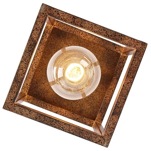 Индустриален плафон ръждясал кафяв - Cage