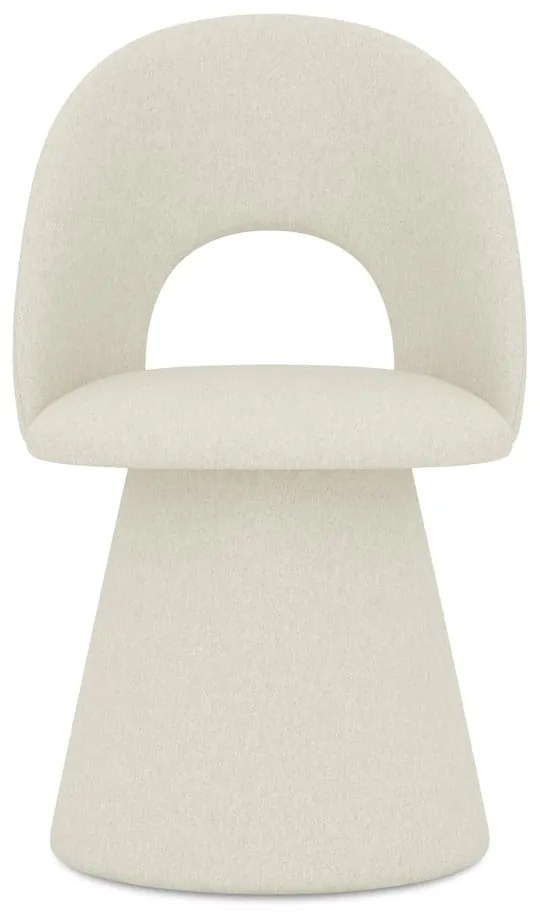 Кремав тапициран трапезен стол Kalo – Makamii