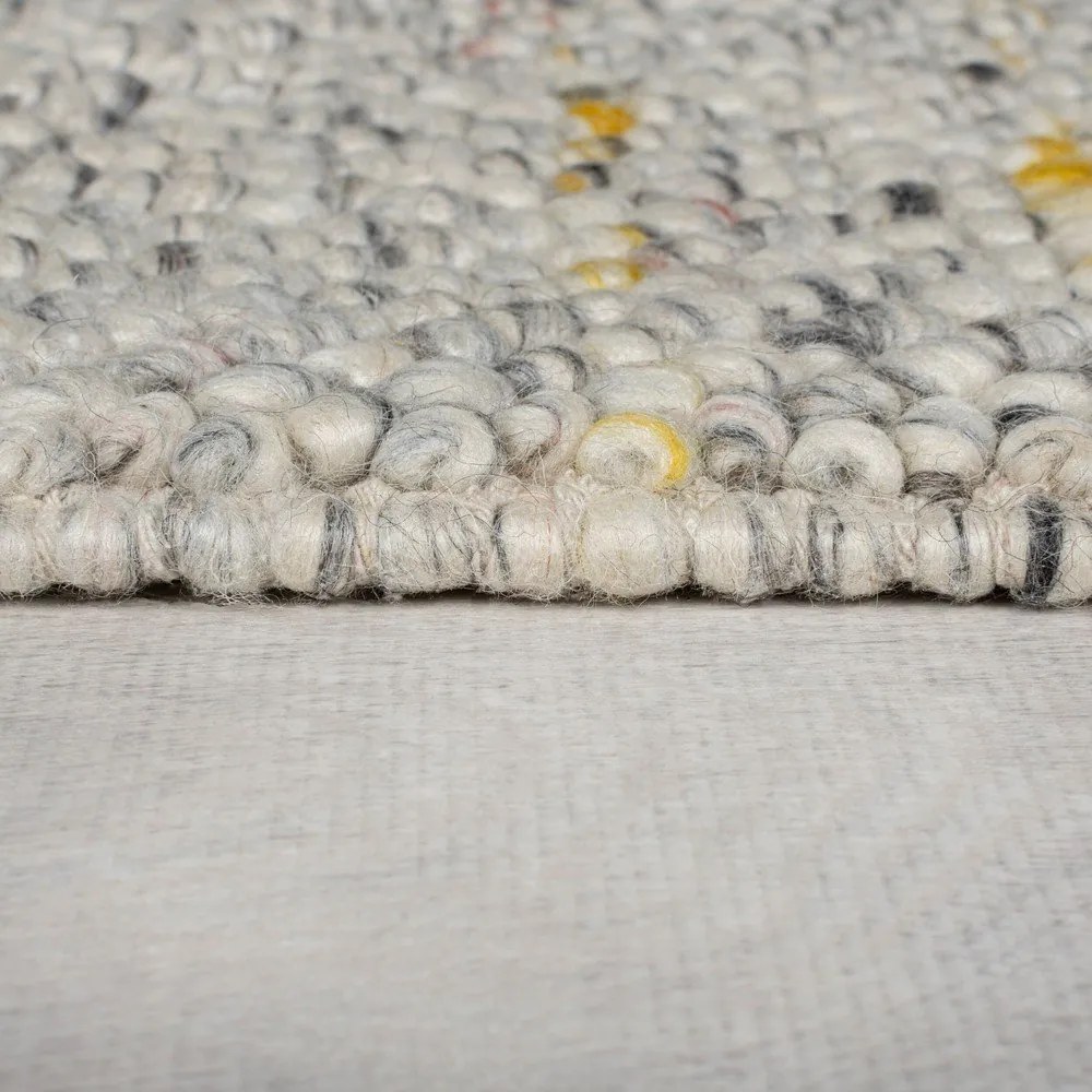 Кремав ръчно изработен килим със смес от вълна 160x230 cm Minerals – Flair Rugs