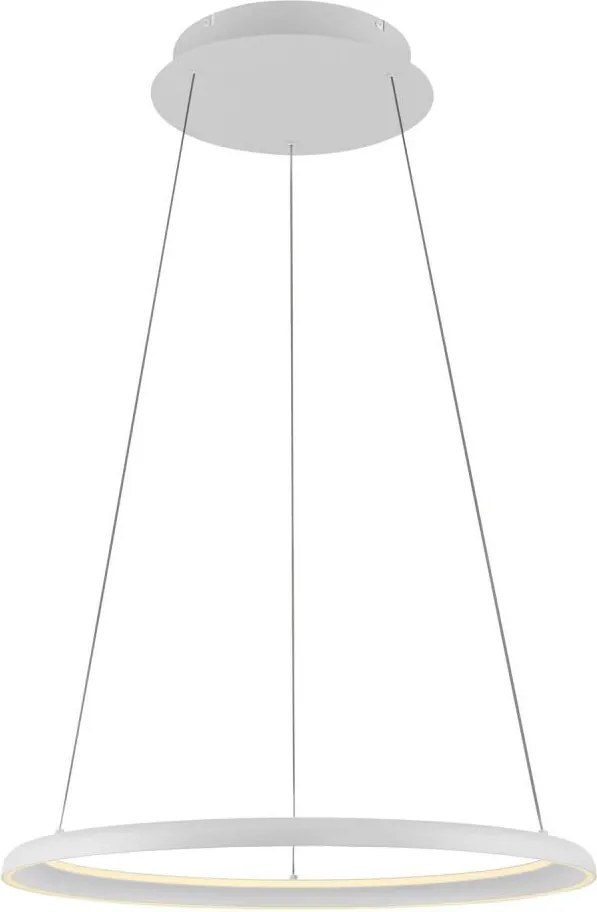 Schöner Wohnen 15570-16-LED Висяща лампа QUILLO на кабел, димируема LED/36W/230V, Ø60 см, бяла