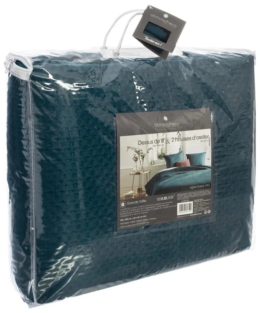 Комплект шалте с 2 бр. калъфка atmosphera Dolce, 240x260 cm - Розов