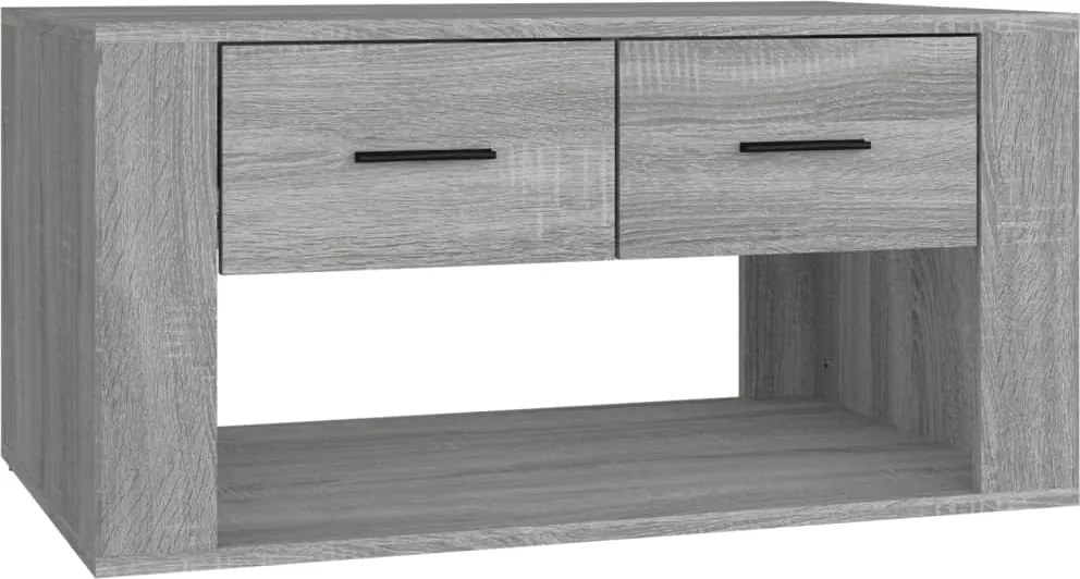 816534 vidaXL Кафе маса, сив сонома, 80x50x40 см, инженерно дърво