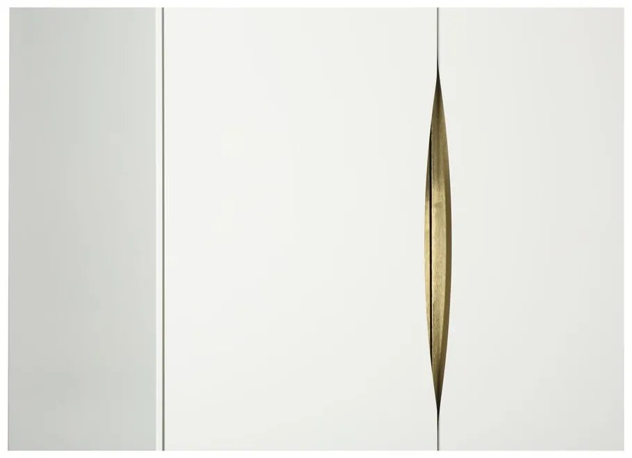 Бял гардероб 80x195 cm Kobe - Woodman