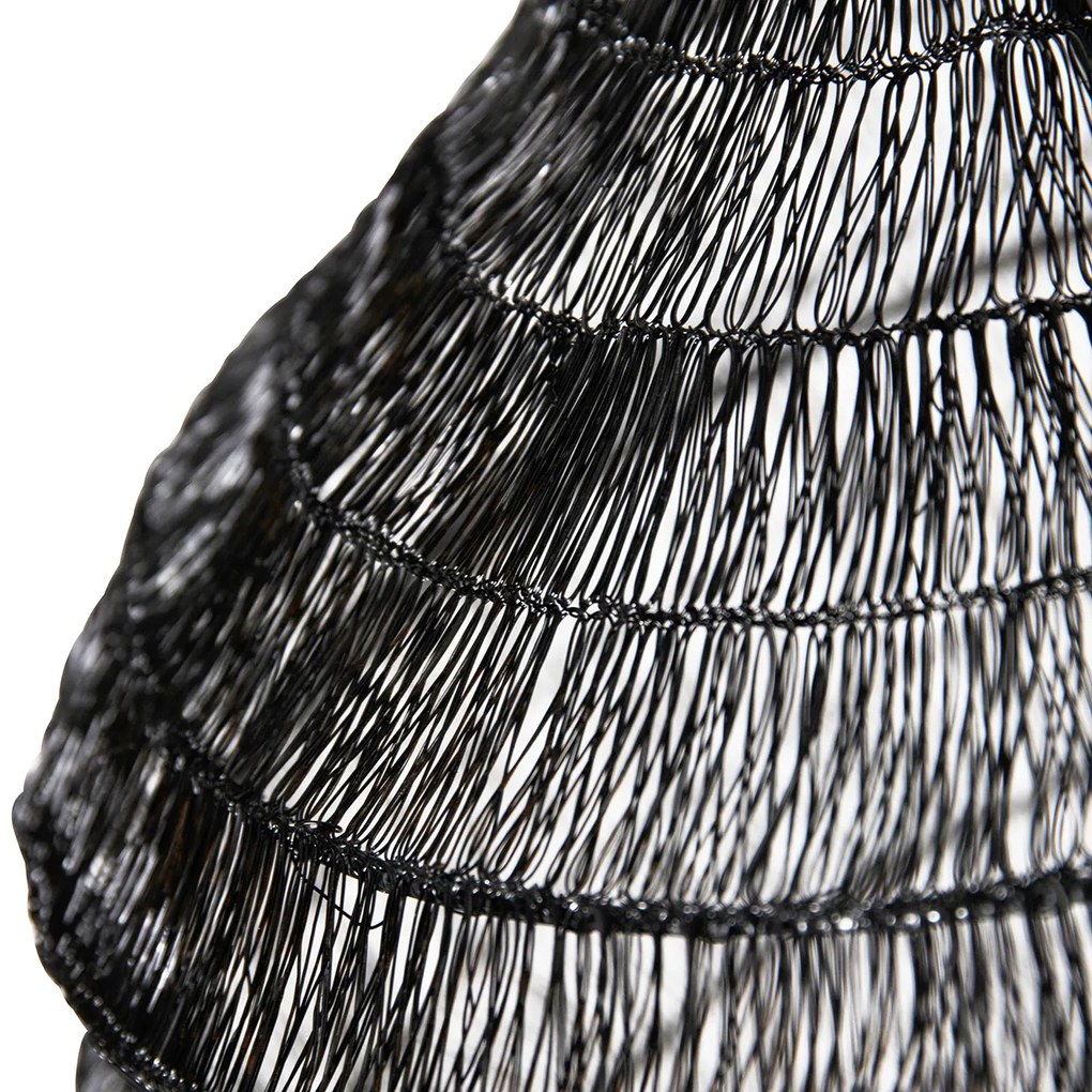 Ориенталски окачен аплик черен 45 см х 40 см - Vadi