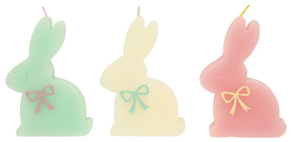 С великденски мотиви свещи в комплект 3 бр. време на горене 2 час Bunny – Meri Meri
