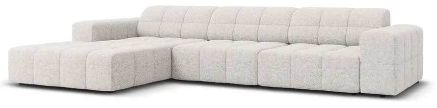 Светлосив ъглов диван (ляв ъгъл) Chicago - Cosmopolitan Design