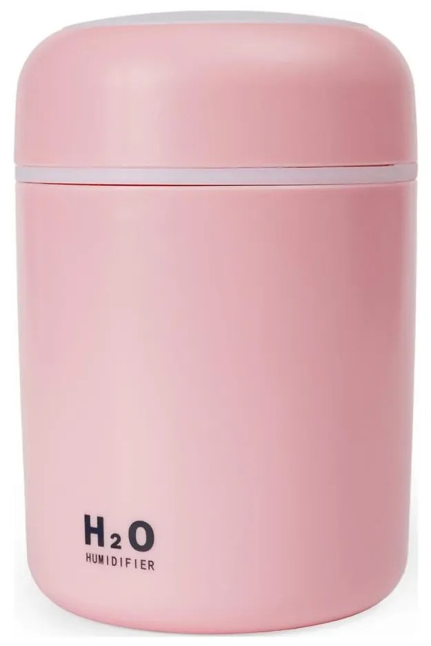 LED RGB Ултразвуков аромадифузер и овлажнител на въздуха LED/2W 300ml розов