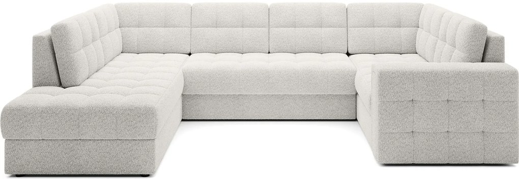 Ъглов диван Bale U-Бяло-Ляв