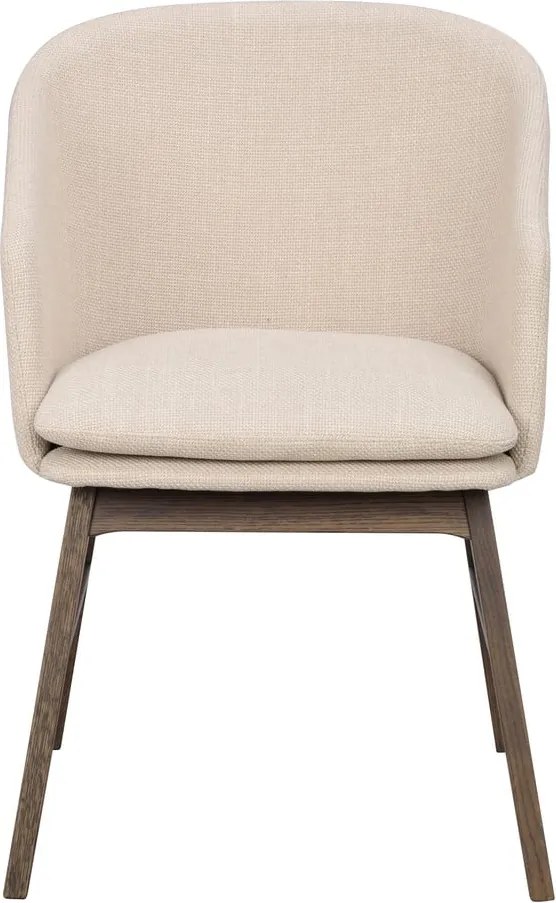 Бежови тапицирани трапезни столове в комплект 2 бр. Windham – Rowico