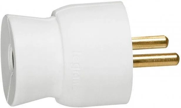 Legrand Щепсел бял 2P+Т 16A 250V френски стандарт /25бр/  - 050415