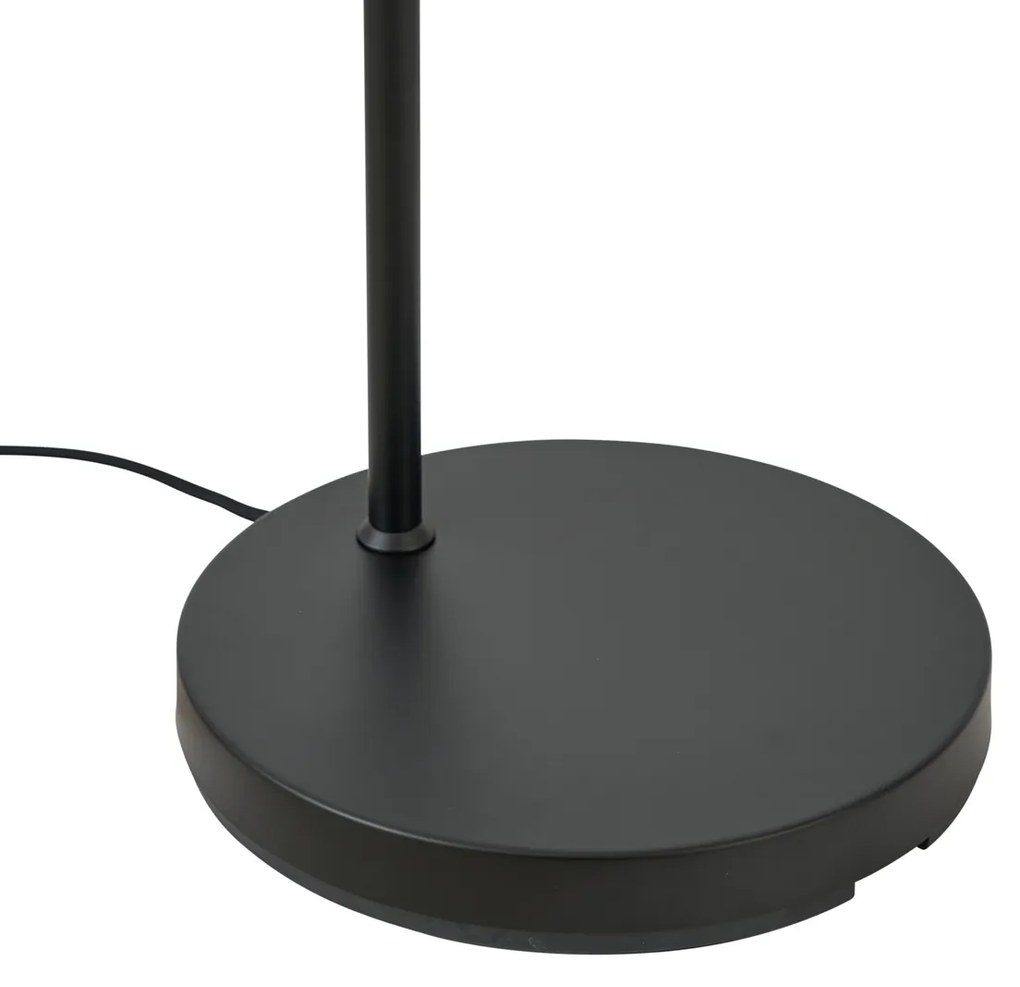 Подова лампа Hotel Chic черна и златна със зелено стъкло - Zuzanna