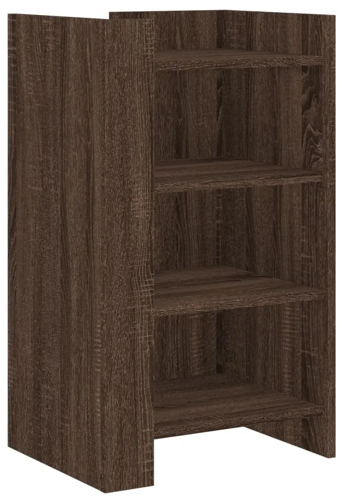848387 vidaXL Сайдборд, кафяв дъб, 45x35x75 см, инженерно дърво