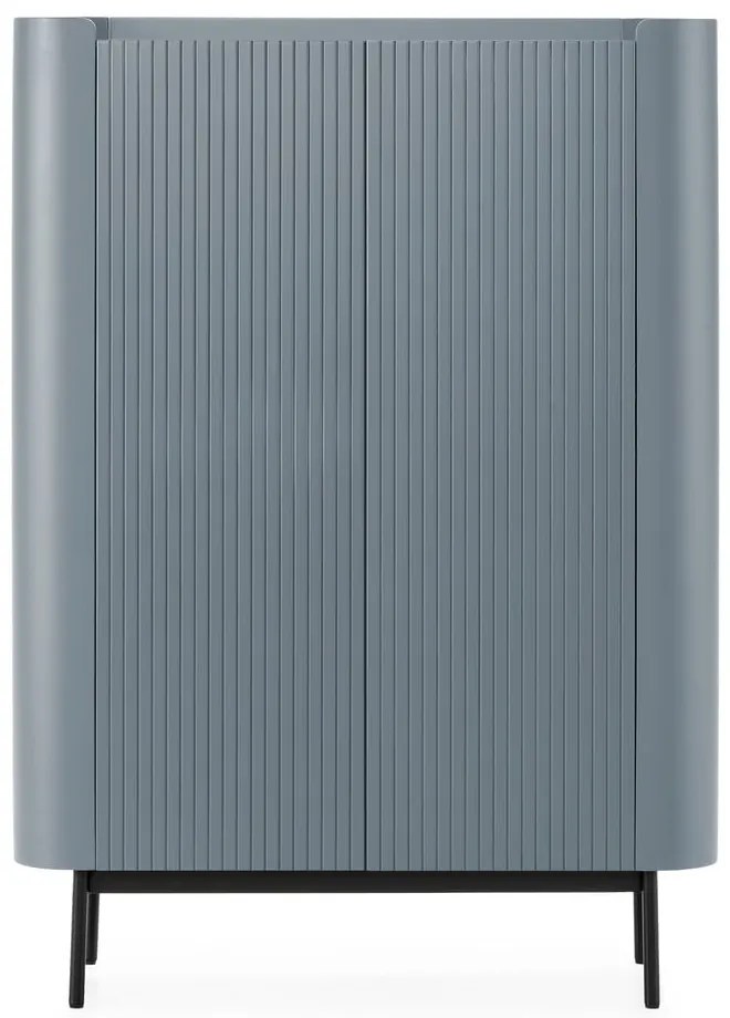 Сиво-синьо шкафче 100x140x40 cm Willa – MOME