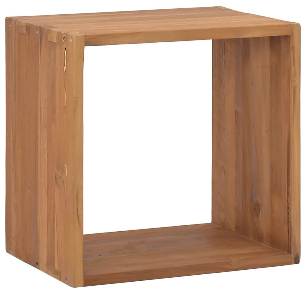326132 vidaXL Нощен шкаф, 40x30x40 см, тиково дърво масив