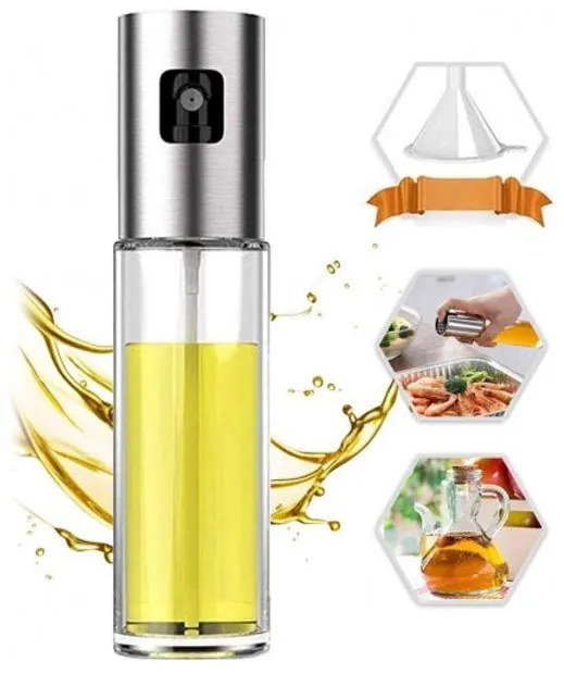 Спрей дозатор за олио и оцет SAPIR SP 1983 OL, 90 мл, Стъкло, Хром.