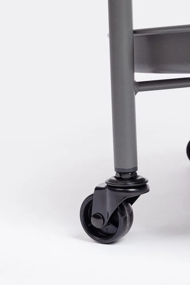 Стоманена маса за сервиране на колелца ø 44,5 cm Austin – Yes Everyday