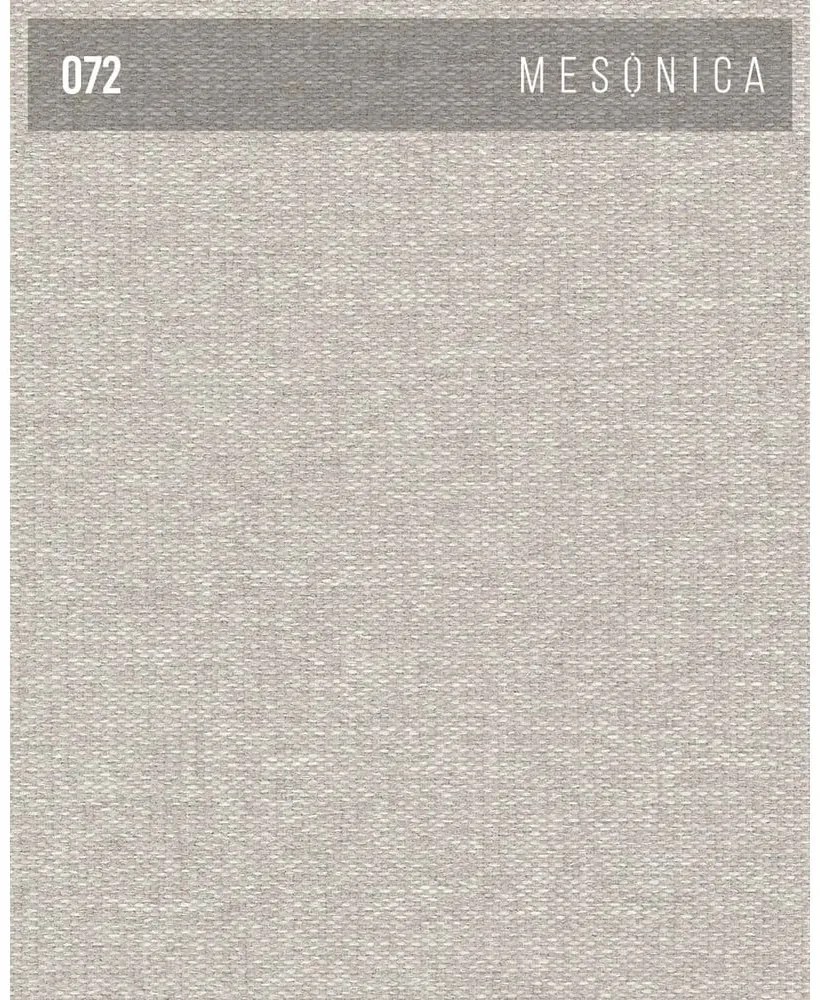 Бежово тапицирано двойно легло с място за съхранение с решетка 180x200 cm Bufo - MESONICA