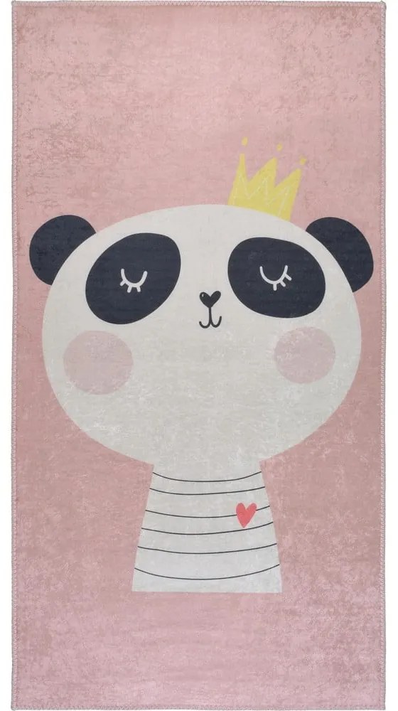 Светлорозов детски килим подходящ за пране 120x180 cm Royalty Mascot – Vitaus