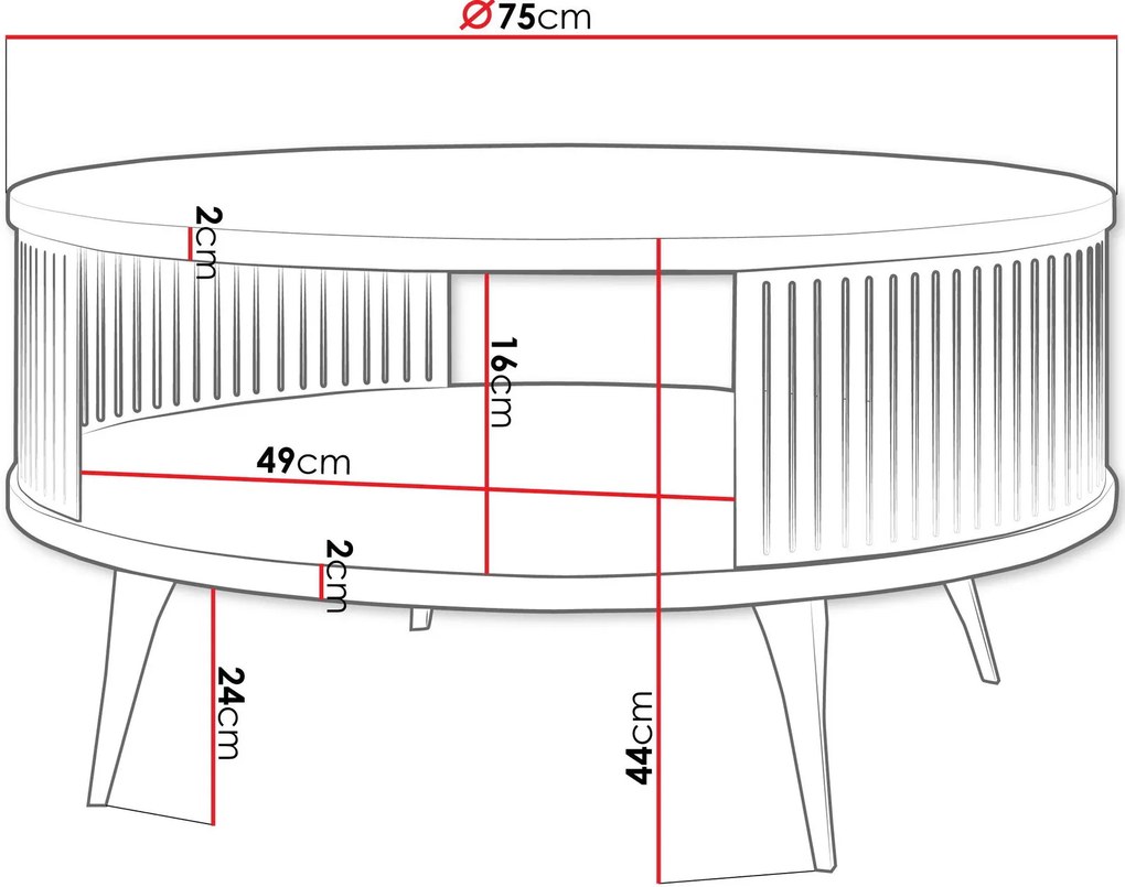 Холна маса Roenni GD-Xruso - Leuko